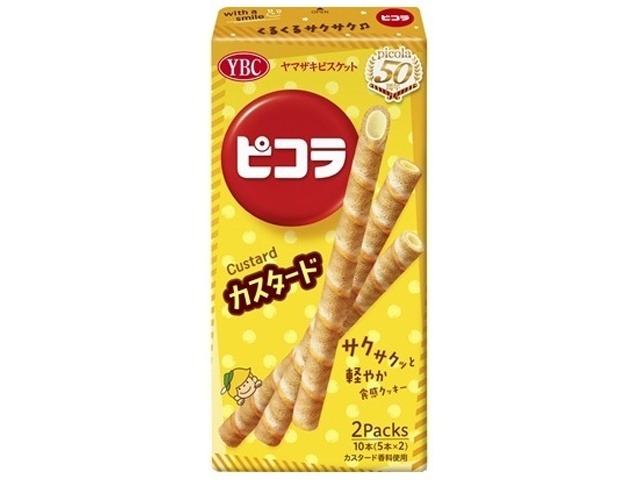 ＹＢＣ ピコラ カスタード１０本  ×10入り 【全国送料無料】(一部地域別途)の画像
