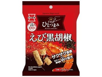 岩塚製菓 ＴＨＥひとつまみ えび黒胡椒３５ｇ×10入り 【全国送料無料】(一部地域別途)の画像