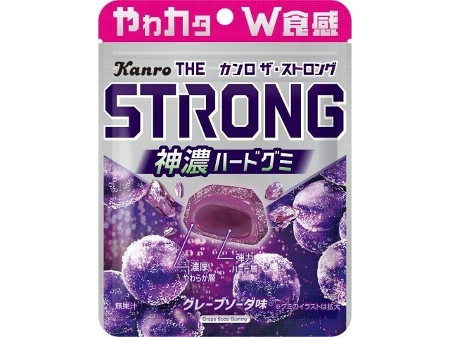 カンロ ザ・ストロンググミ グレープソーダ ７０ｇ×6入り 【全国送料無料】(一部地域別途)の画像