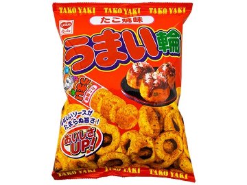 リスカ うまい輪 たこ焼味７５ｇ×12入り 【全国送料無料】(一部地域別途)の画像