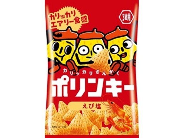湖池屋 ポリンキー えび塩５３ｇ×12入り 【全国送料無料】(一部地域別途)の画像