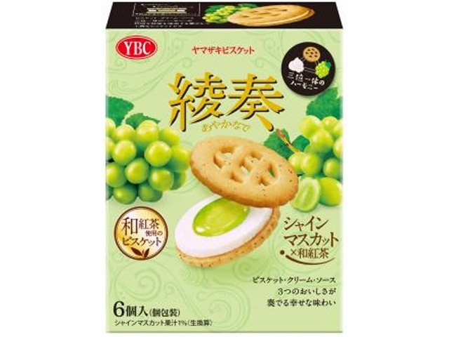 ＹＢＣ 綾奏 シャインマスカット和紅茶６個×6入り 【全国送料無料】(一部地域別途)の画像