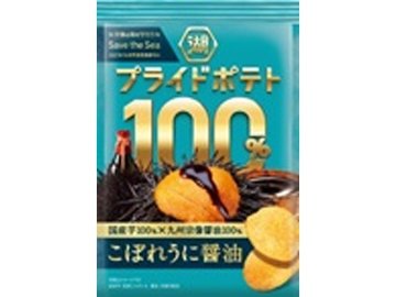 湖池屋 プライドポテト こぼれうに醤油（宗像）５２ｇ ×12入り 【全国送料無料】(一部地域別途)の画像