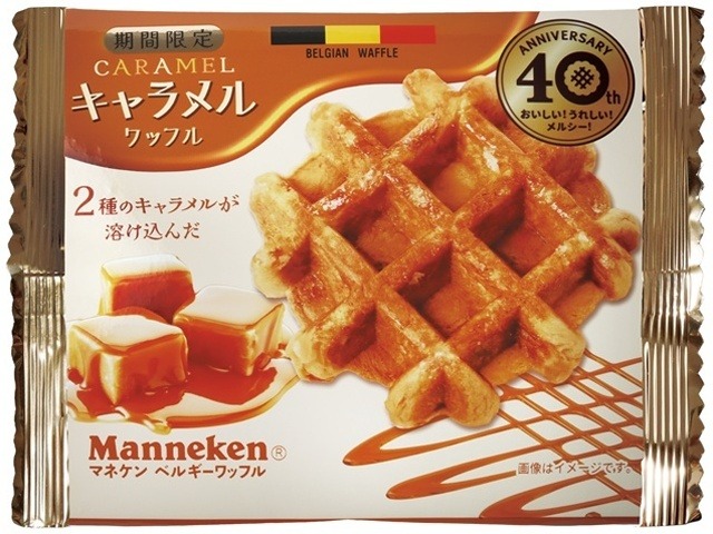 マネケン キャラメルワッフル ×6入り 【全国送料無料】(一部地域別途)の画像