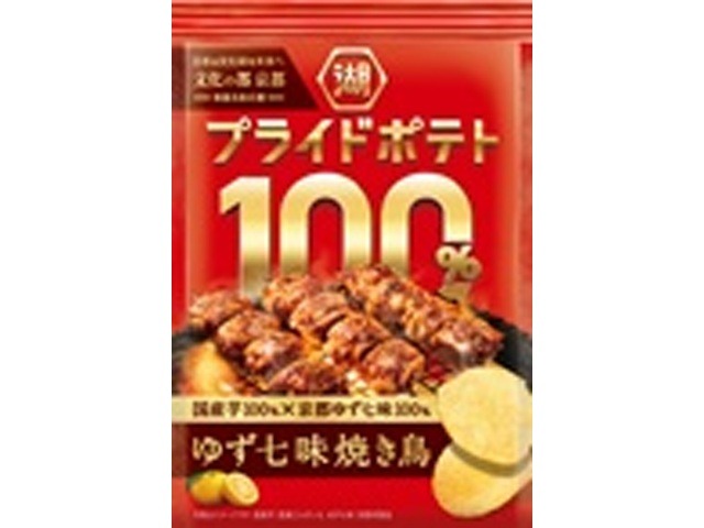 湖池屋 プライドポテト ゆず七味焼き鳥（京都）５２ｇ ×12入り 【全国送料無料】(一部地域別途)の画像