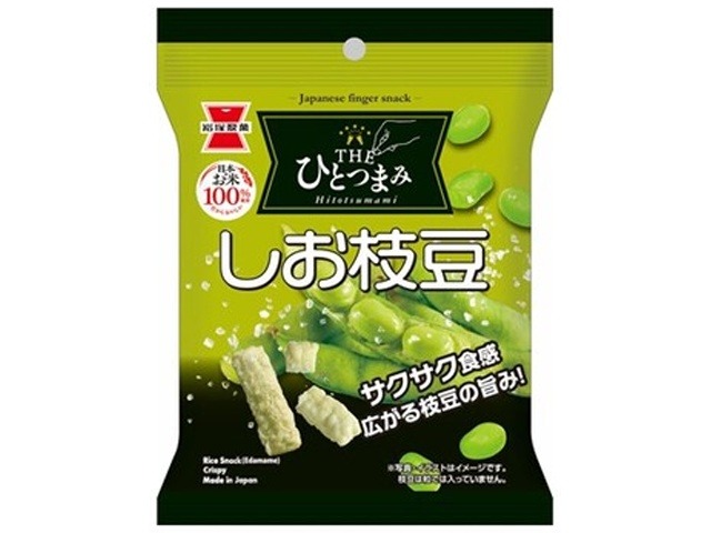 岩塚製菓 ＴＨＥひとつまみ しお枝豆２７ｇ×10入り 【全国送料無料】(一部地域別途)の画像