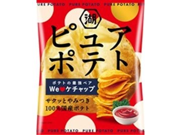 湖池屋 ピュアポテト Ｗｅラブケチャップ５２ｇ ×12入り 【全国送料無料】(一部地域別途)の画像