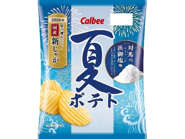 カルビー 夏ポテト 対馬の浜御塩味６０ｇ×12入り 【全国送料無料】(一部地域別途)の画像