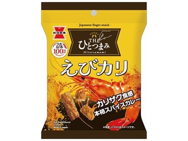 岩塚製菓 ＴＨＥひとつまみ えびカリ３０ｇ×10入り 【全国送料無料】(一部地域別途)の画像