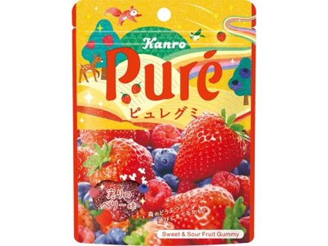 カンロ ピュレグミ 実りのベリ－５２ｇ ×6入り 【全国送料無料】(一部地域別途)の画像
