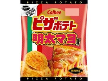 カルビー ピザポテト 明太マヨ風味５７ｇ×12入り 【全国送料無料】(一部地域別途)の画像