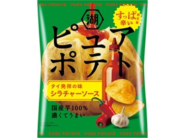 湖池屋 ピュアポテト シラチャーソース５２ｇ×12入り 【全国送料無料】(一部地域別途)の画像