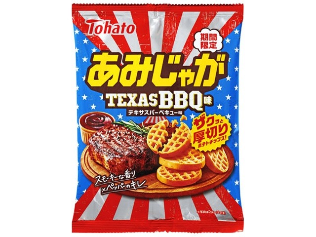 東ハト あみじゃが テキサスＢＢＱ味５１ｇ×24入り 【全国送料無料】(一部地域別途)の画像