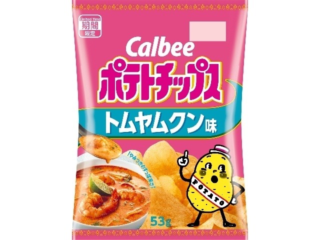 カルビー ポテトチップス トムヤムクン味５３ｇ ×12入り 【全国送料無料】(一部地域別途)の画像