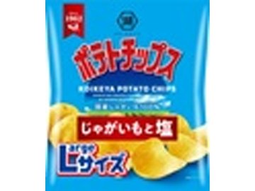 湖池屋 Ｌサイズポテト じゃがいもと塩１０８ｇ ×12入り 【全国送料無料】(一部地域別途)の画像