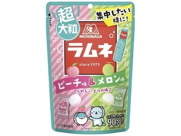 森永 超大粒ラムネ ピーチ＆メロン４８ｇ ×6入り 【全国送料無料】(一部地域別途)の画像