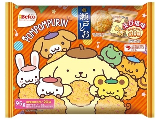 栗山米菓 サンリオキャラクターズ瀬戸しお９５ｇ ×12入り 【全国送料無料】(一部地域別途)の画像