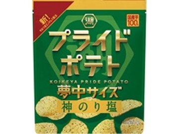 湖池屋 プライドポテト 夢中サイズ神のり塩１０２ｇ ×12入り 【全国送料無料】(一部地域別途)の画像