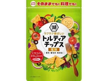 湖池屋 いつでもチャックトルティアチップス塩味×12入り 【全国送料無料】(一部地域別途)の画像