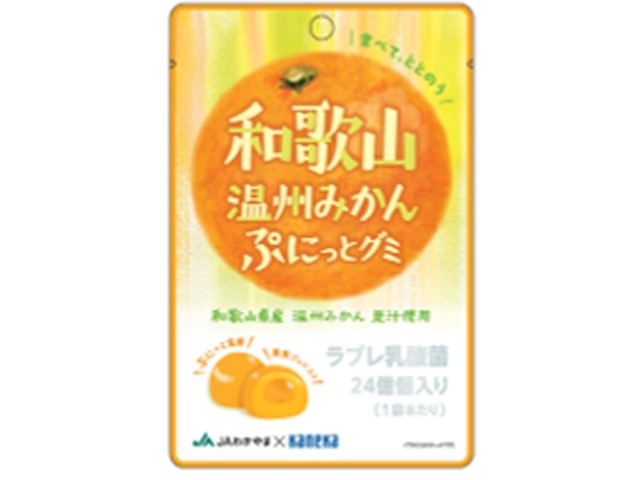 カネカ 和歌山温州みかん ぷにっとグミ ラブレ乳酸菌 ×80入り 【全国送料無料】(一部地域別途)の画像
