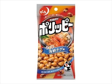 でん六 Ｅサイズポリッピー海鮮チゲ味 ４０ｇ ×10入り 【全国送料無料】(一部地域別途)の画像