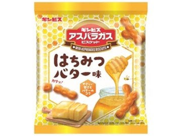 ギンビス ミニアスパラガス はちみつバター味５５ｇ×40入り 【全国送料無料】(一部地域別途)の画像
