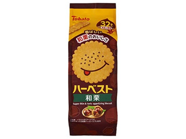 東ハト ハーベスト 和栗８包３２枚 ×24入り 【全国送料無料】(一部地域別途)の画像