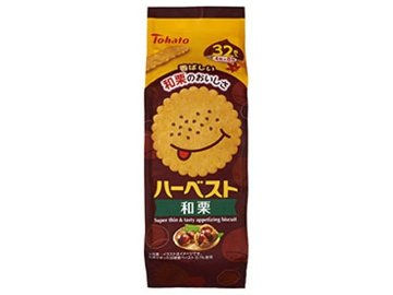 東ハト ハーベスト 和栗８包３２枚 ×24入り 【全国送料無料】(一部地域別途)の画像
