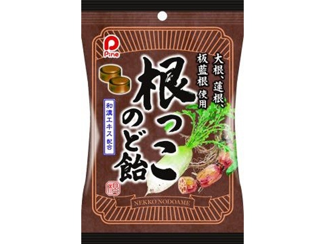 パイン 根っこのど飴 ９０ｇ ×10入り 【全国送料無料】(一部地域別途)の画像