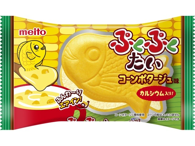 ｍｅｉｔｏ ぷくぷくたい コーンポタージュ味１個 ×120入り 【全国送料無料】(一部地域別途)の画像