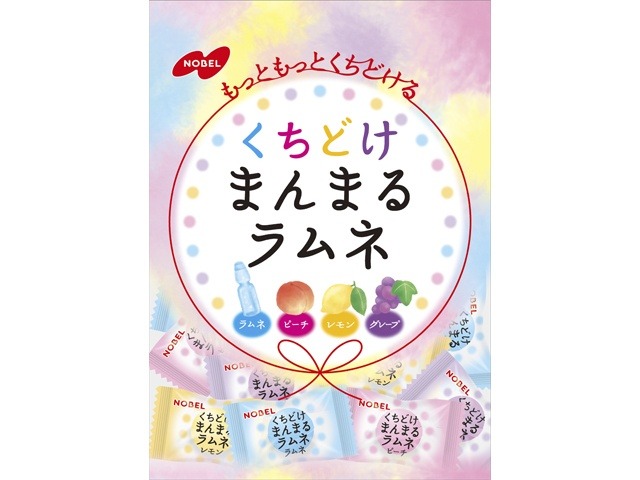 ノーベル くちどけまんまるラムネ８０ｇ ×48入り 【全国送料無料】(一部地域別途)の画像