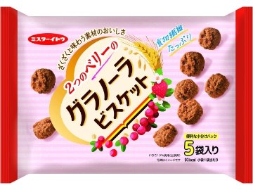 イトウ製菓 ２つのベリーのグラノーラビスケット１０５ｇ ×30入り 【全国送料無料】(一部地域別途)の画像