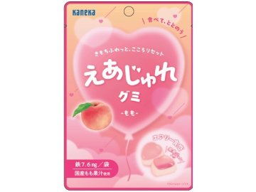 カネカ えあじゅれグミ もも４０ｇ ×80入り 【全国送料無料】(一部地域別途)の画像