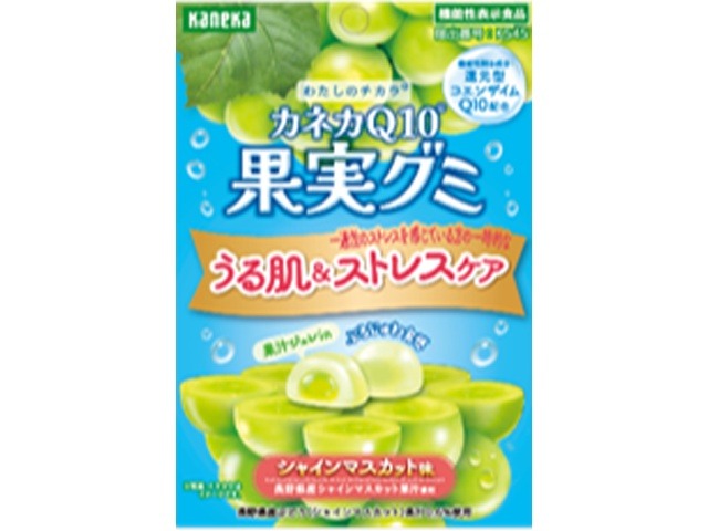 カネカ Ｑ１０ Ｒ果実グミ シャインマスカット味４０ ×80入り 【全国送料無料】(一部地域別途)の画像