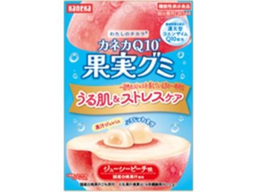 カネカ Ｑ１０ Ｒ果実グミ ジューシーピーチ味 ａ４ ×80入り 【全国送料無料】(一部地域別途)の画像