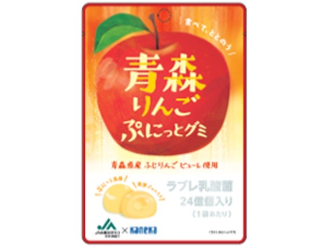 カネカ 青森りんご ぷにっとグミラブレ乳酸菌入４０ ×80入り 【全国送料無料】(一部地域別途)の画像