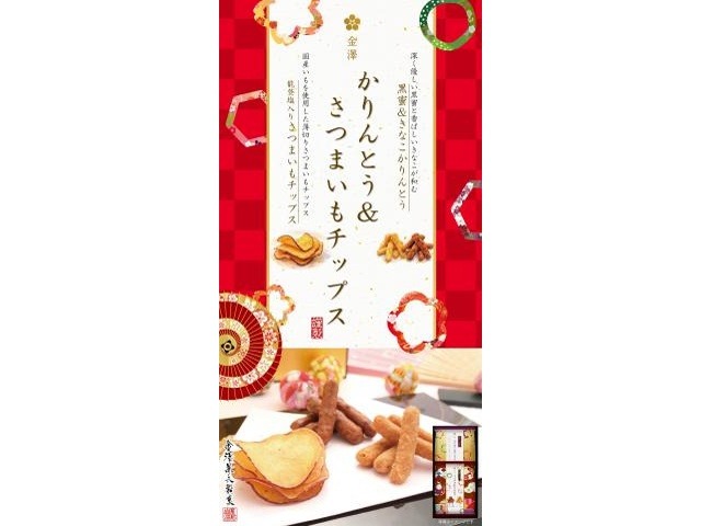 金澤兼六 かりんとう＆さつまいもチップス ×24入り 【全国送料無料】(一部地域別途)の画像