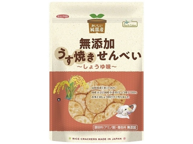 ノースカラーズ 純国産うす焼きせんべい １００ｇ×24入り 【全国送料無料】(一部地域別途)の画像