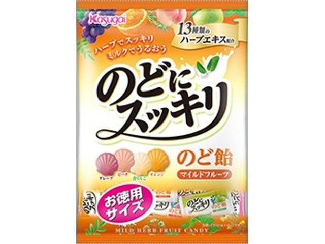 春日井製菓 のどにスッキリマイルドフルーツ徳用２６９ｇ×12入り 【全国送料無料】(一部地域別途)の画像
