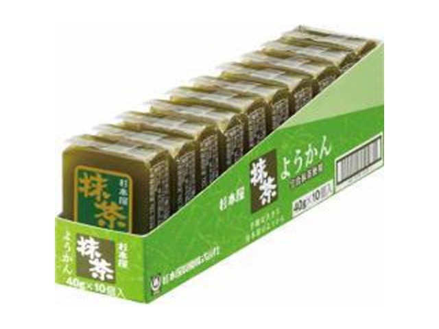 杉本屋 ようかん 抹茶４０ｇ×10入り 【全国送料無料】(一部地域別途)の画像