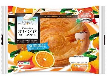 コモ デニッシュオレンジヨーグルト １個×18入り 【全国送料無料】(一部地域別途)の画像