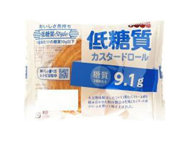 酵母工業 低糖質カスタードロール １個×12入り 【全国送料無料】(一部地域別途)の画像