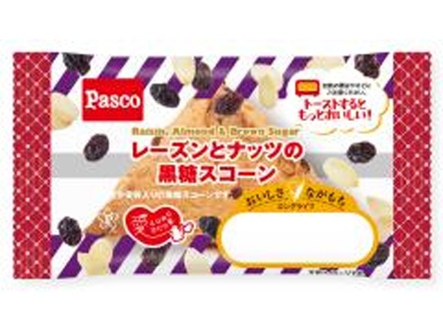 パスコ レーズンとナッツの黒糖スコーン１個×20入り 【全国送料無料】(一部地域別途)の画像
