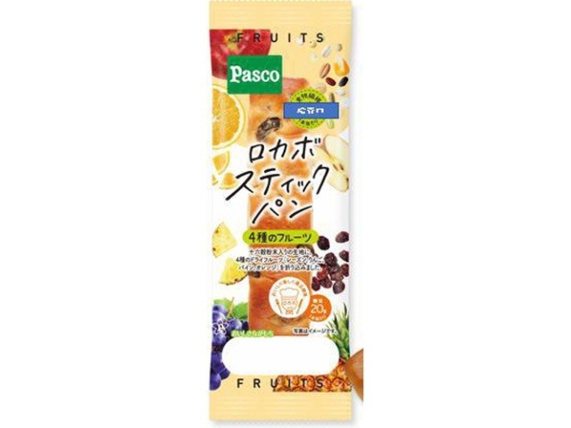 パスコ ロカボスティックパン４種のフルーツ×150入り 【全国送料無料】(一部地域別途)の画像