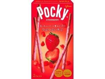 グリコ つぶつぶいちごポッキー２袋  ×10入り 【全国送料無料】(一部地域別途)の画像