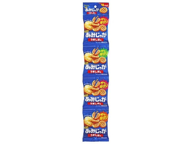 東ハト ミニあみじゃが４連包うましお味×15入り 【全国送料無料】(一部地域別途)の画像