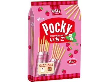 グリコ いちごポッキー ８袋 ×6入り 【全国送料無料】(一部地域別途)の画像