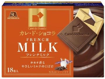 森永 カレ・ド・ショコラフレンチミルク １８枚 ×6入り 【全国送料無料】(一部地域別途)の画像