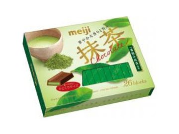 明治 抹茶チョコレート ボックス２６枚  ×6入り 【全国送料無料】(一部地域別途)の画像