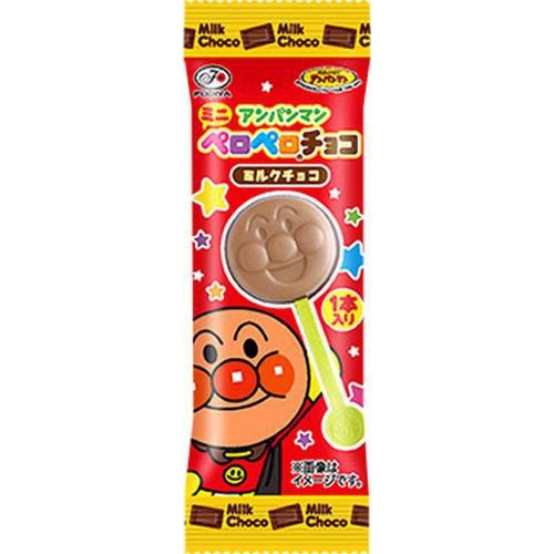 不二家 アンパンマンミニペロペロチョコレート １本  ×25入り 【全国送料無料】(一部地域別途)の画像